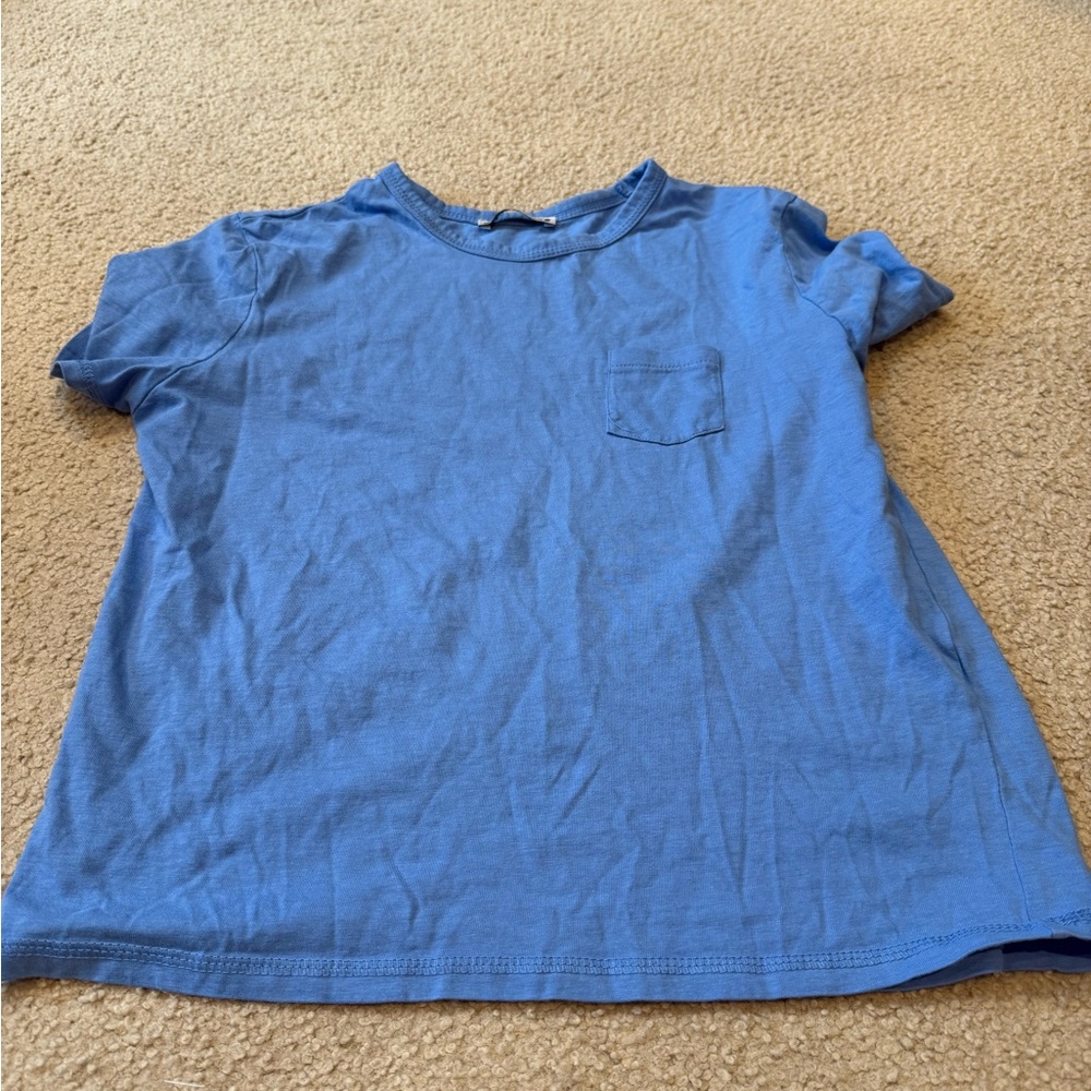 Zara Women's Sky Blue Short Sleeve Tee